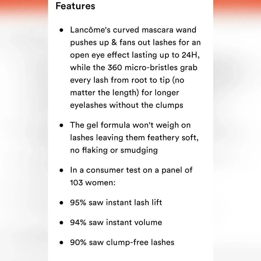 Lancome Lash Idôle‎ Lash Lifting Volumizing Mascara